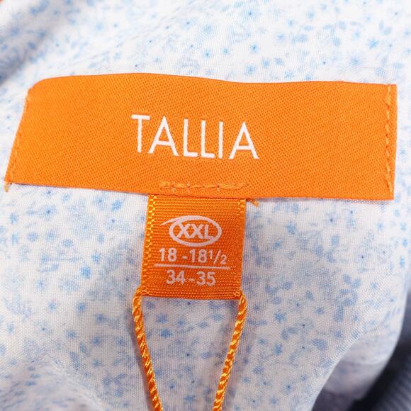 NEW! Tallia Shirt Mens 2XL Blue Geo Print Long Sleeve Button Up Performance - G3 - Picture 6 of 10